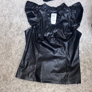 Internacional Concepts leather top